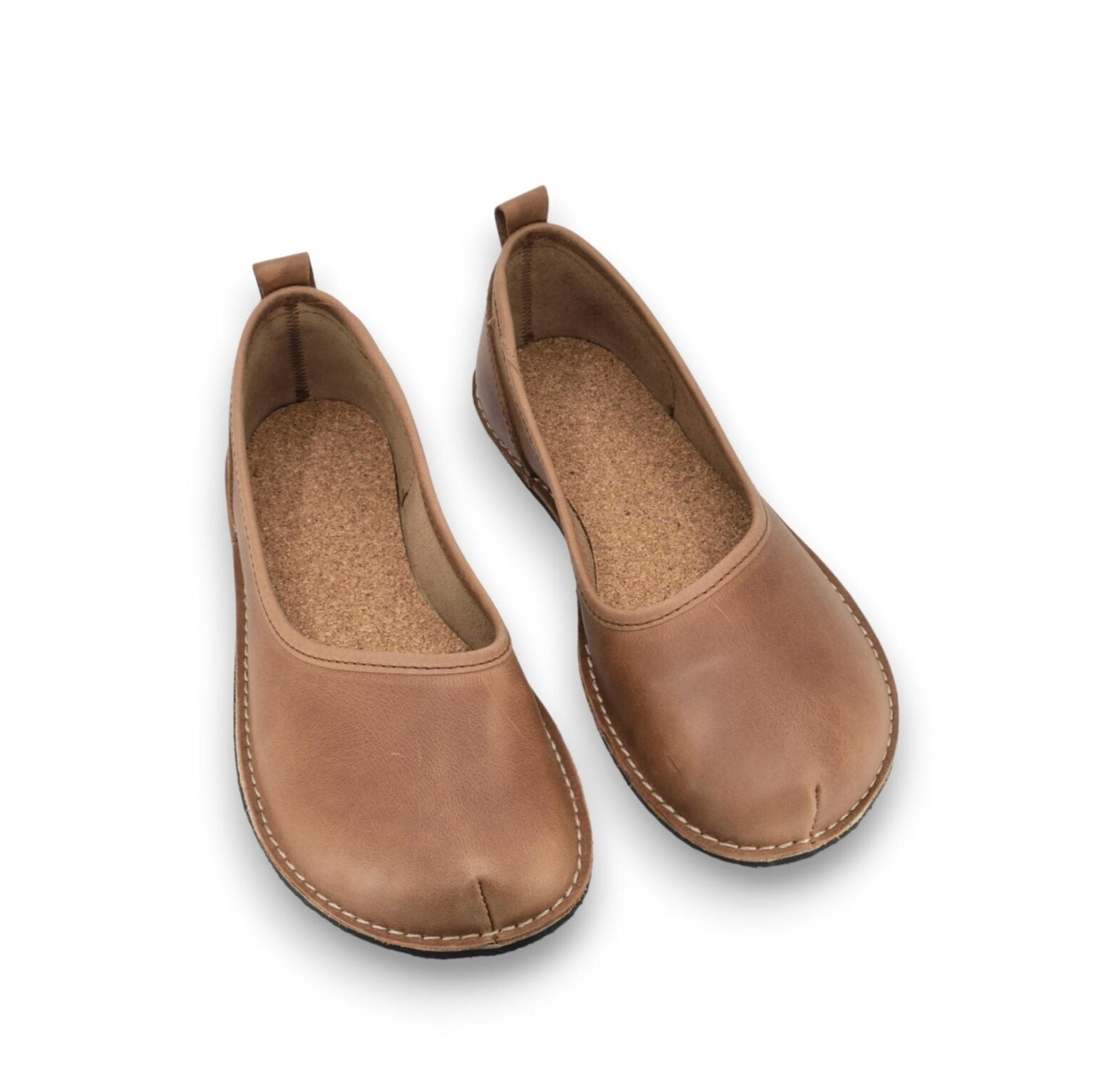 Kuutsid – Rankų darbo moteriški Barefoot odiniai batai - Rudi - luxu.lt