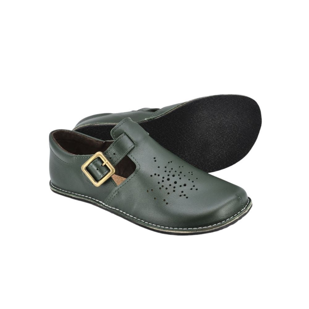 Moteriški Barefoot tipo batai Kuuda - Tamsiai žali - luxu.lt