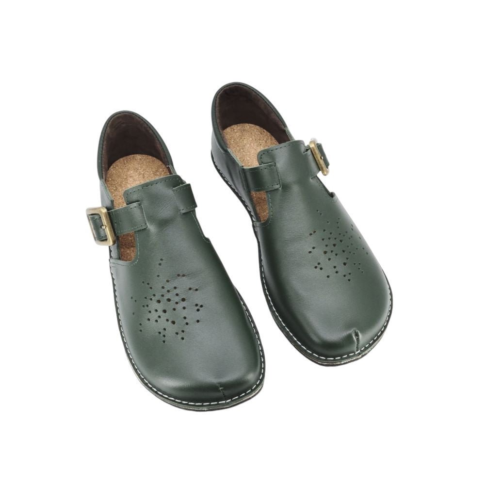 Moteriški Barefoot tipo batai Kuuda - Tamsiai žali - luxu.lt