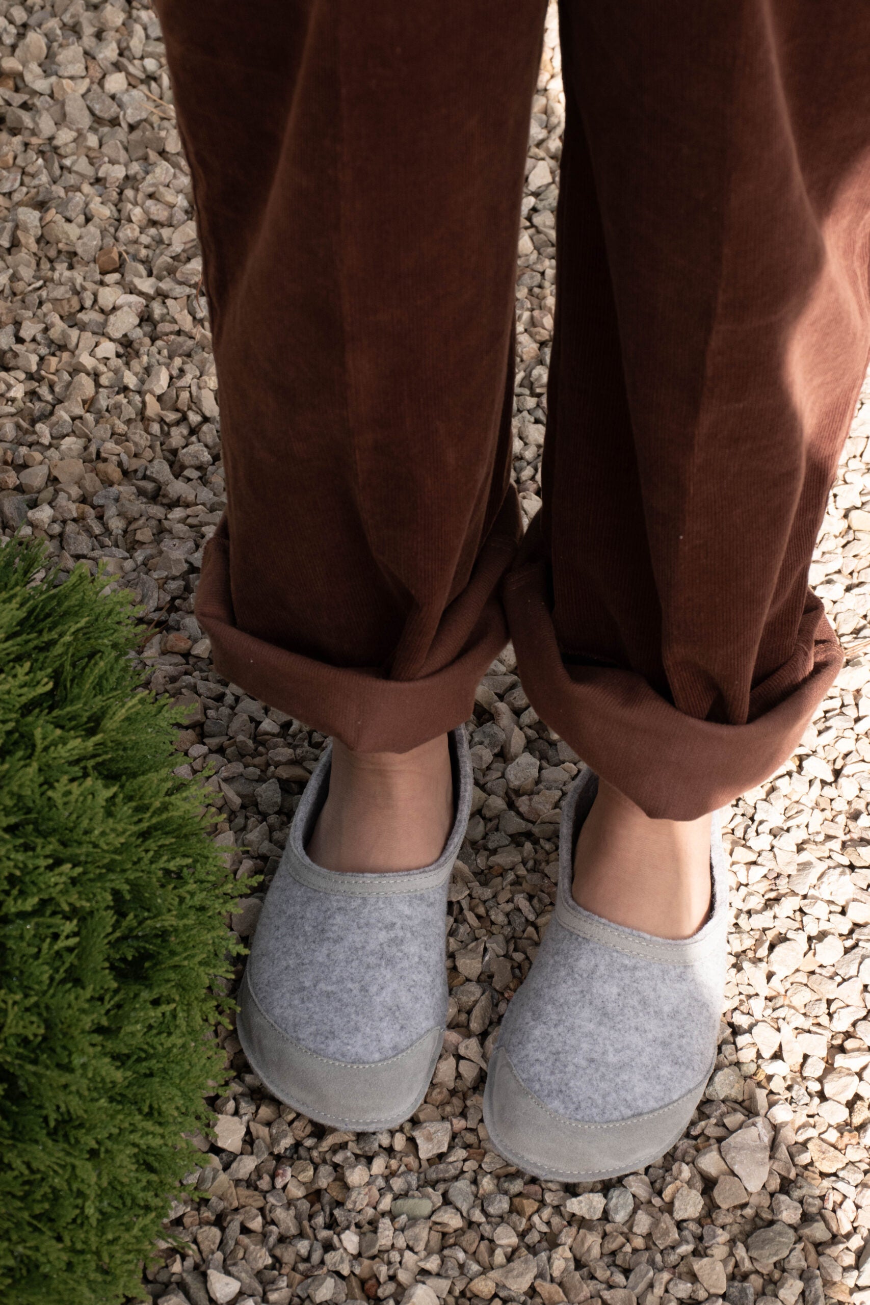 OmaKing moteriškos Barefoot veltinio šlepetės - luxu.lt