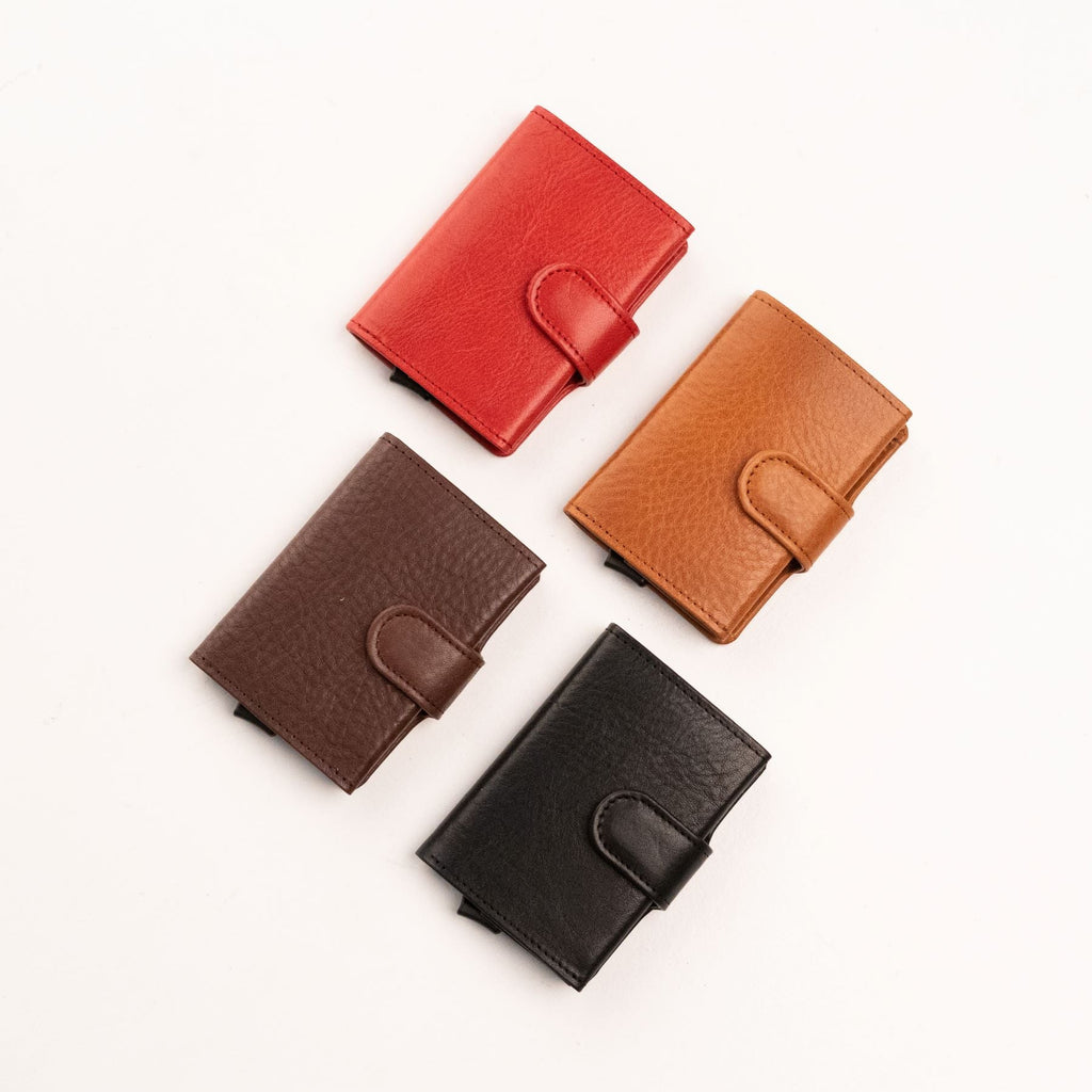 Rankų darbo odinė piniginė Papillon Nr. 40 su RFID/NFC apsauga - luxu.lt