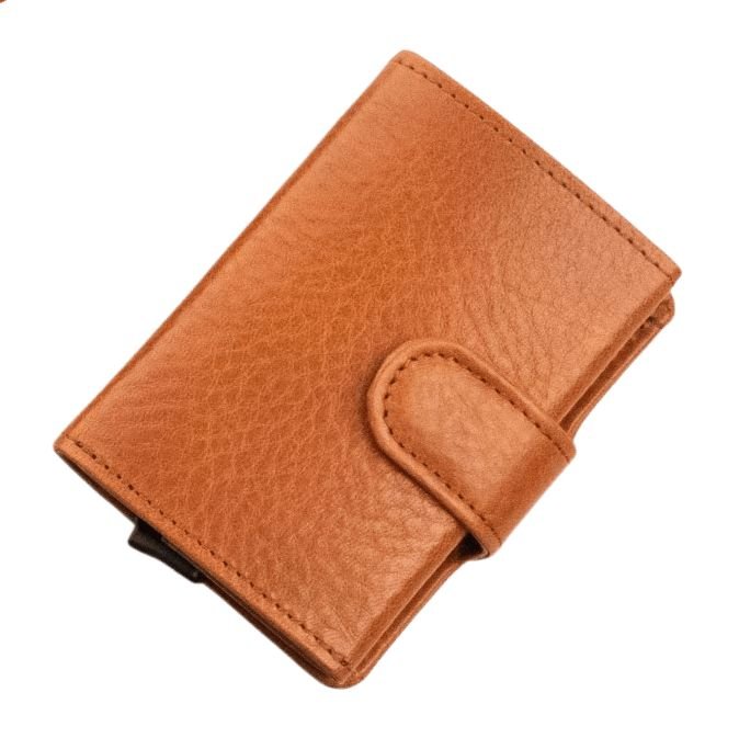 Rankų darbo odinė piniginė Papillon Nr. 40 su RFID/NFC apsauga - luxu.lt